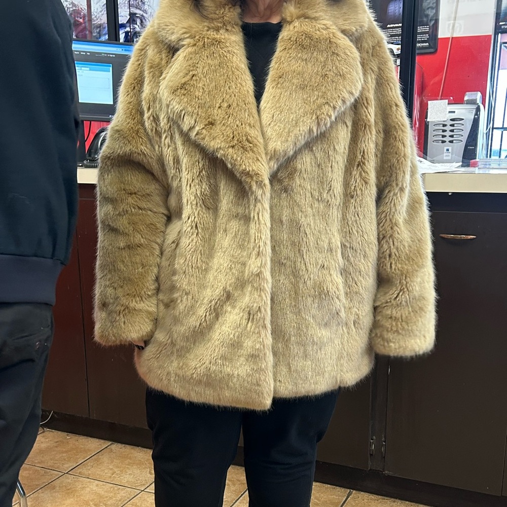 Luxurious Faux Fur Coat Brand New - Picture 6 of 7